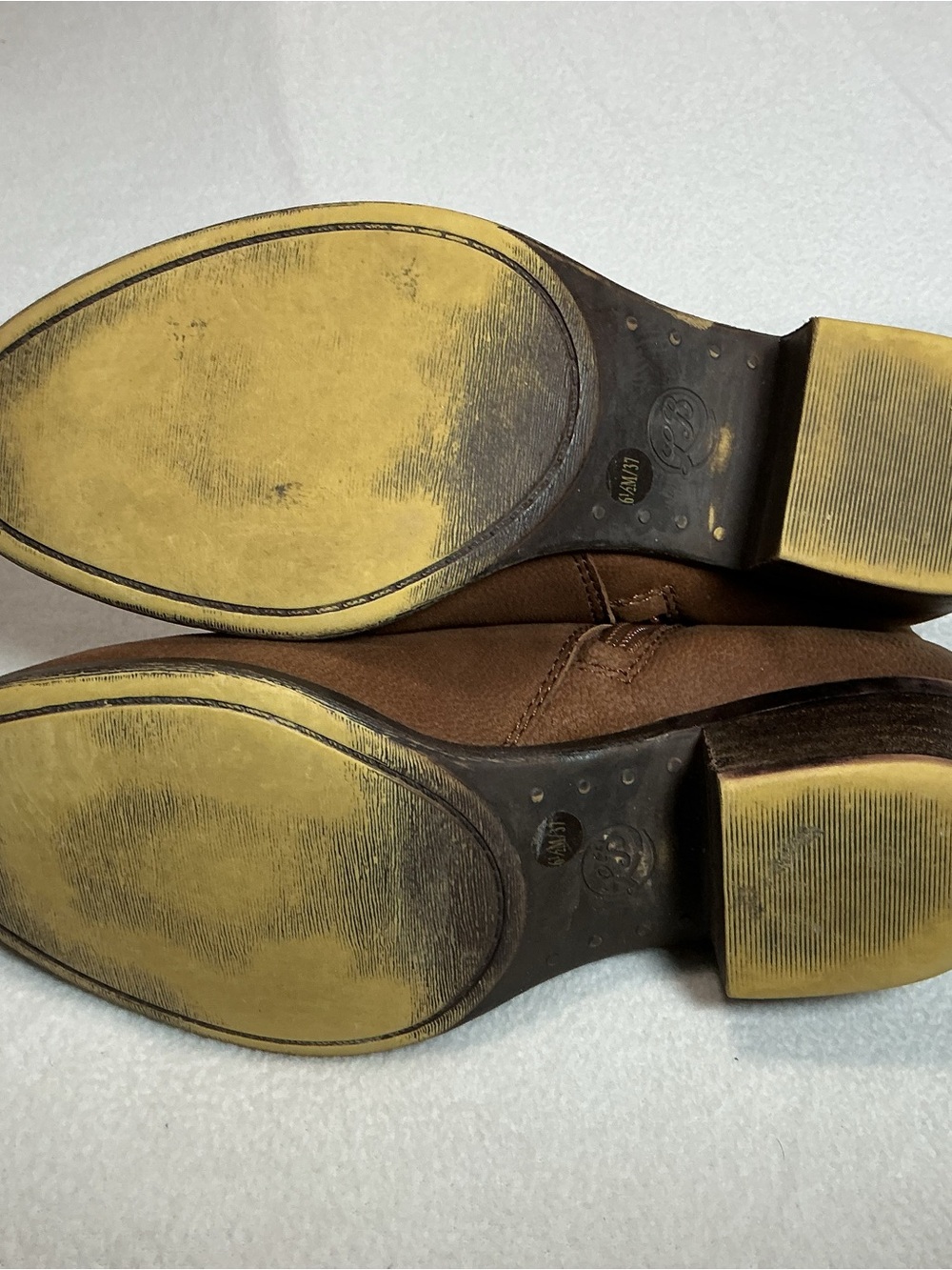 Lucky Brand Bessie2 Brown Leather Ankle Boots Booties Women's Size 6.5 M / 37 - Picture 4 of 11